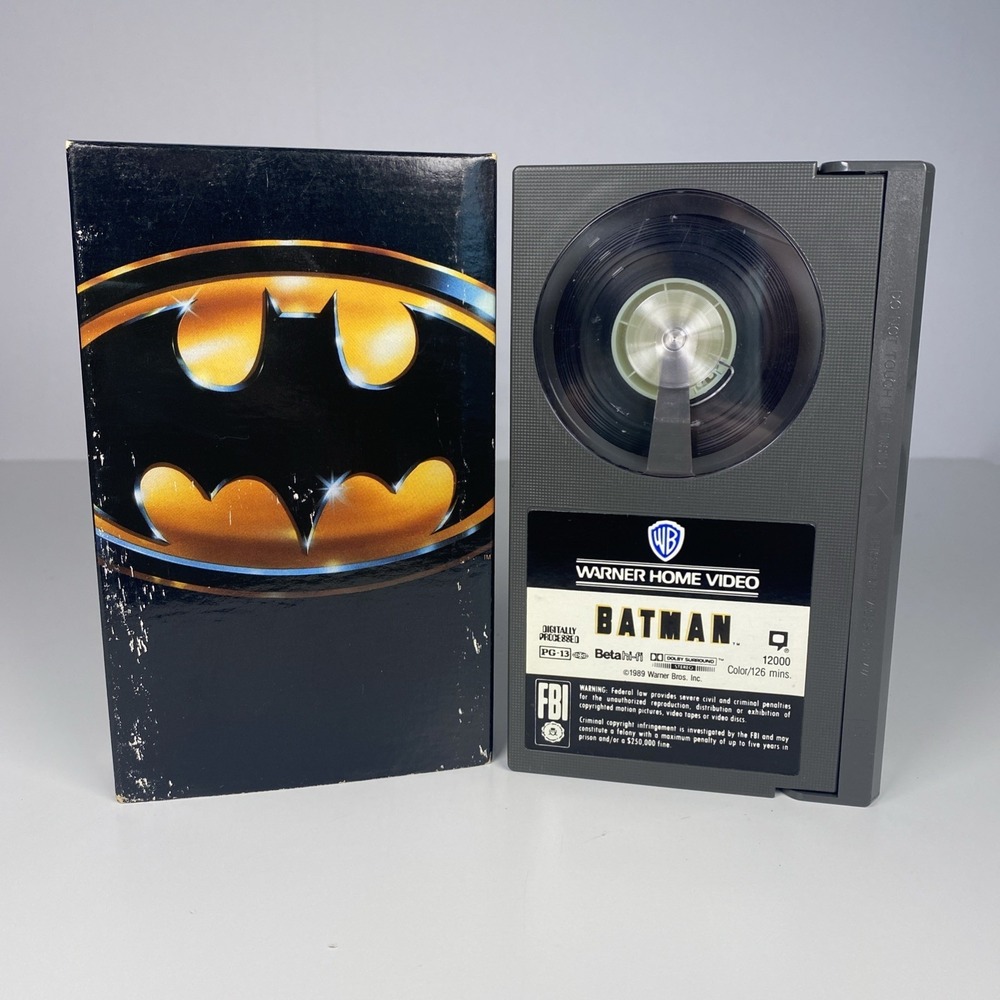 Vintage BATMAN Movie (BetaMax,‎ 1989) Beta - Michael Keaton *NOT VHS*